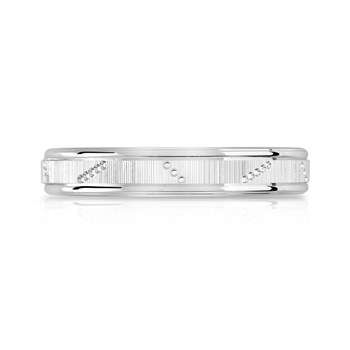 750 white gold wedding band
