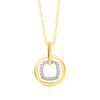 Collier or 750 jaune diamants 42cm - vue V1