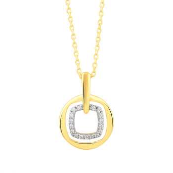 Collier or 750 jaune diamants 42cm