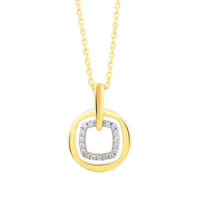 Collier or 750 jaune diamants 42cm