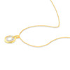 Collier or 750 jaune diamants 42cm - vue VD1