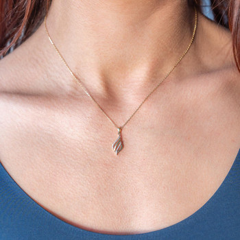 Collier or 750 jaune diamants 42cm