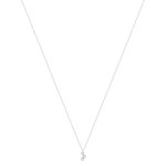 Collier or 750 blanc diamants 42cm - vue 2