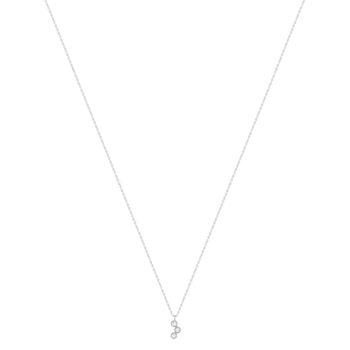 Collier or 750 blanc diamants 42cm