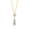 Collier or 750 2 tons diamants 42cm - vue V1