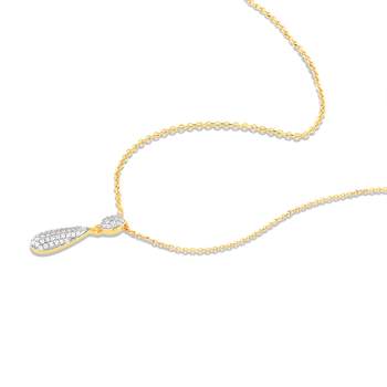 Collier or 750 2 tons diamants 42cm