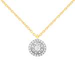 Collier or 750 2 tons diamants 0.045 ct 42cm - vue 1