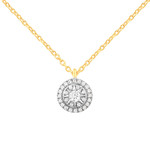 Collier or 750 2 tons diamants 42cm - vue 1