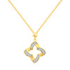 Collier or 750 2 tons diamants 42cm - vue V1