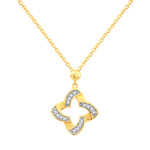 Collier or 750 2 tons diamants 42cm - vue 1