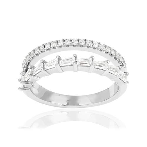 Bague argent 925 et zirconias