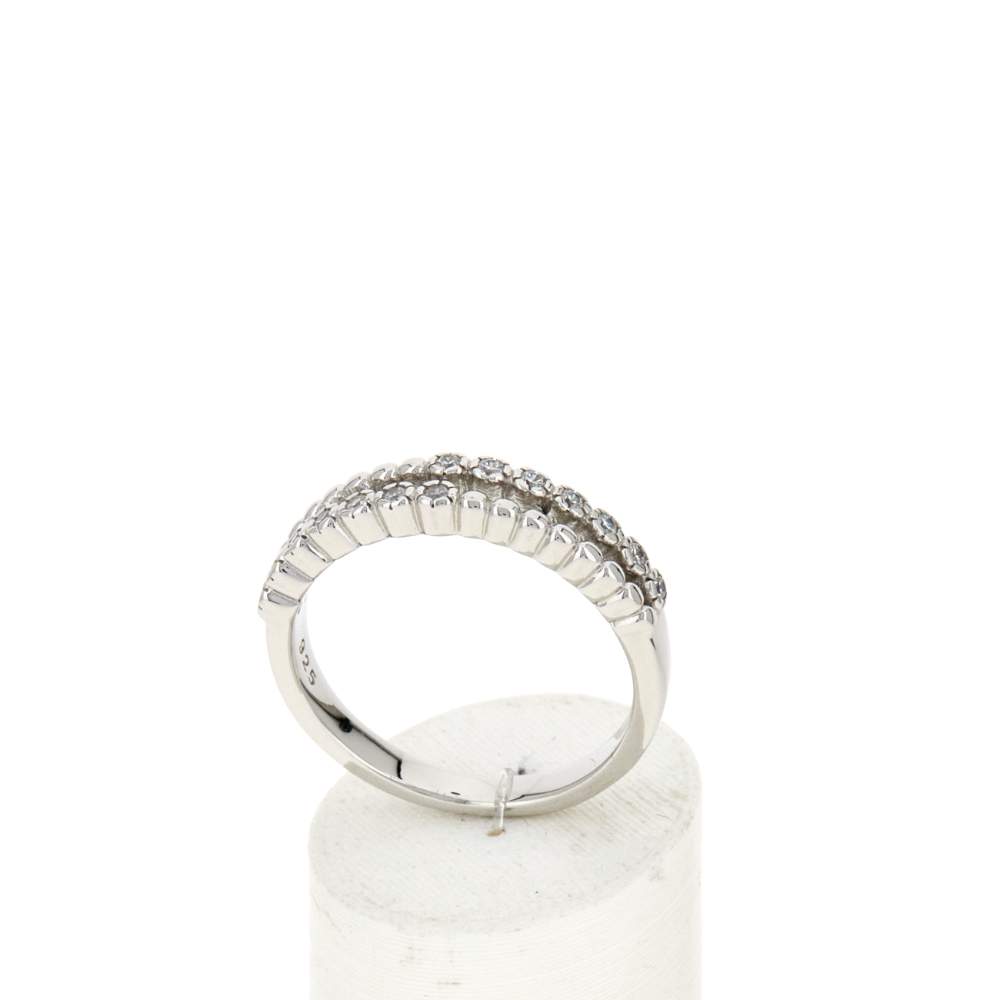 925 silver and zirconia ring - view 2