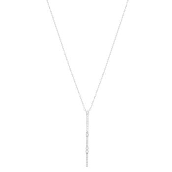 Collier argent 925 et zirconias 45cm