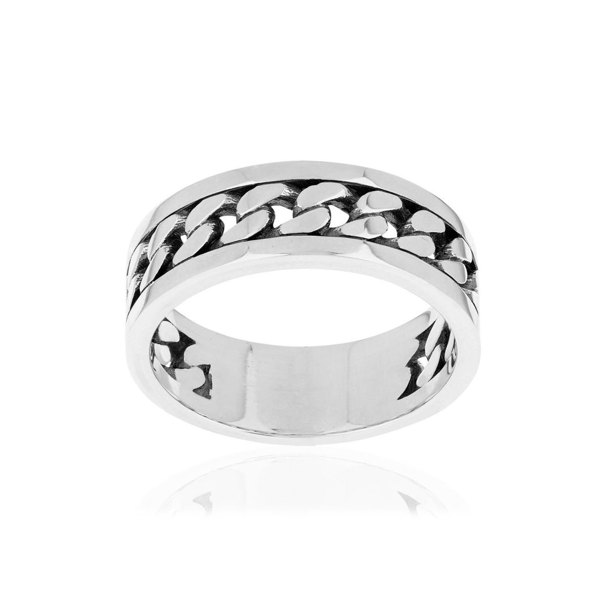 Bague argent 925 vieilli