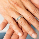 Bague argent - vue porté 1