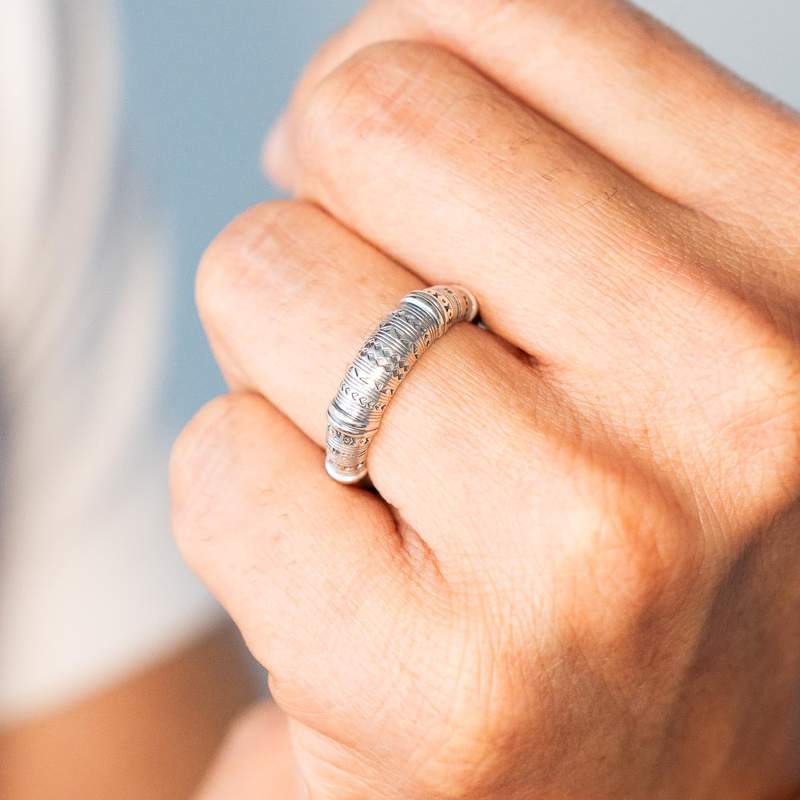 Bague argent 925 - vue porté 1