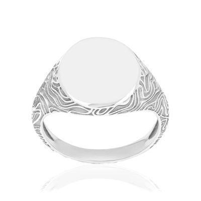 925 silver signet ring.