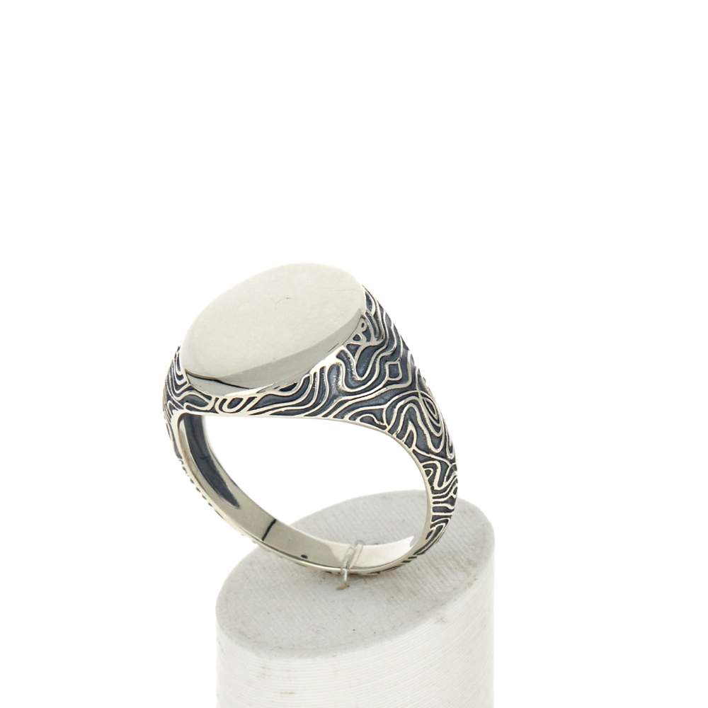 Chevalière argent 925. - vue 3