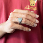 Chevalière argent 925. - vue porté 1