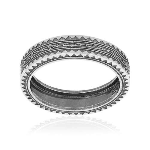 Bague argent 925 vieilli