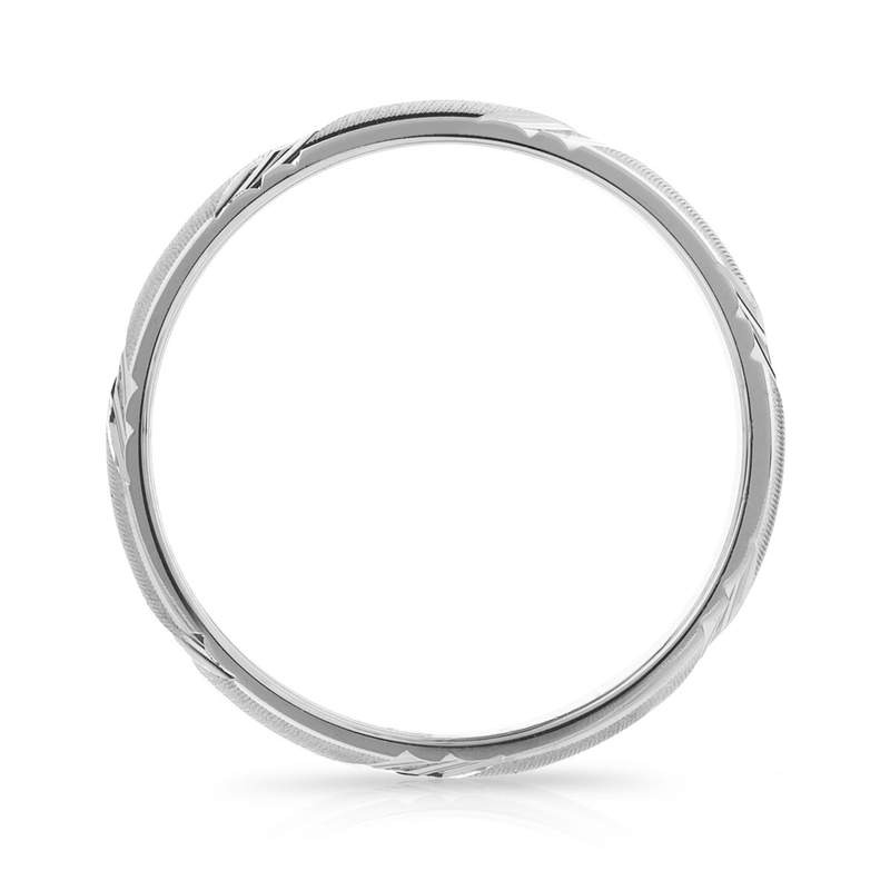 Alliance or 750 blanc facetté 3 mm - vue 2