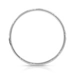 Alliance or 750 blanc satiné et facetté 4 mm - vue 2