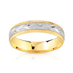 Alliance 2 ors 750 diamanté épis 5 mm - vue 1