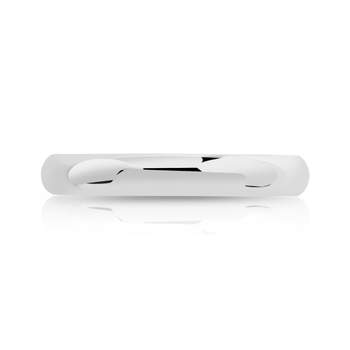 Alliance or 750 blanc demi-jonc 3 mm