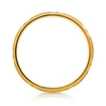 Alliance or 750 jaune satiné et facetté 4 mm - vue 2