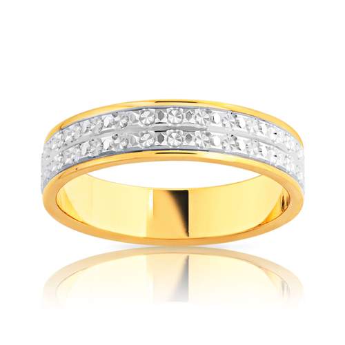 Alliance 2 ors 750 diamanté 4,5 mm
