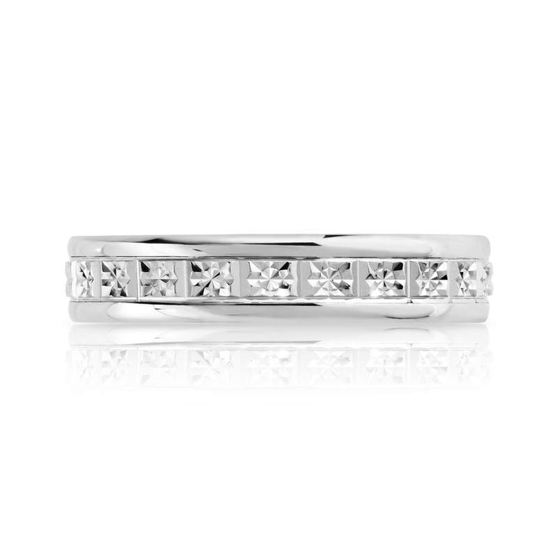 Alliance or 750 blanc diamanté 4 mm - vue 3