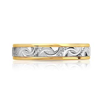Trouwring 2 goud 750 4 mm