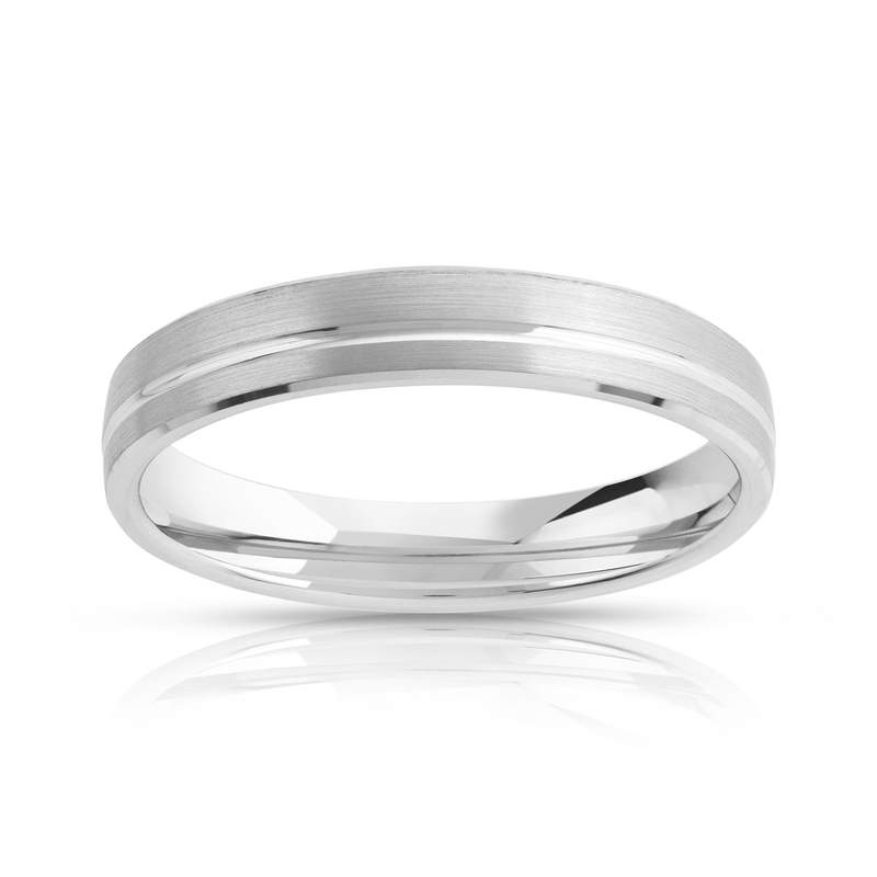 Alliance or 750 blanc 4 mm - vue 1