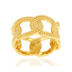 Bague plaqué or - vue 1