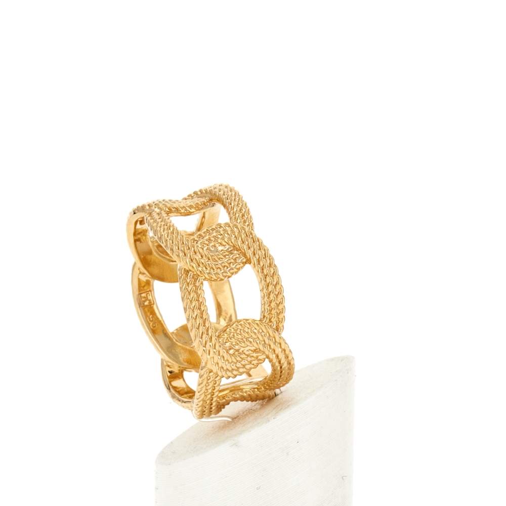 Bague plaqué or - vue 6