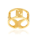 Bague plaqué or - vue 1