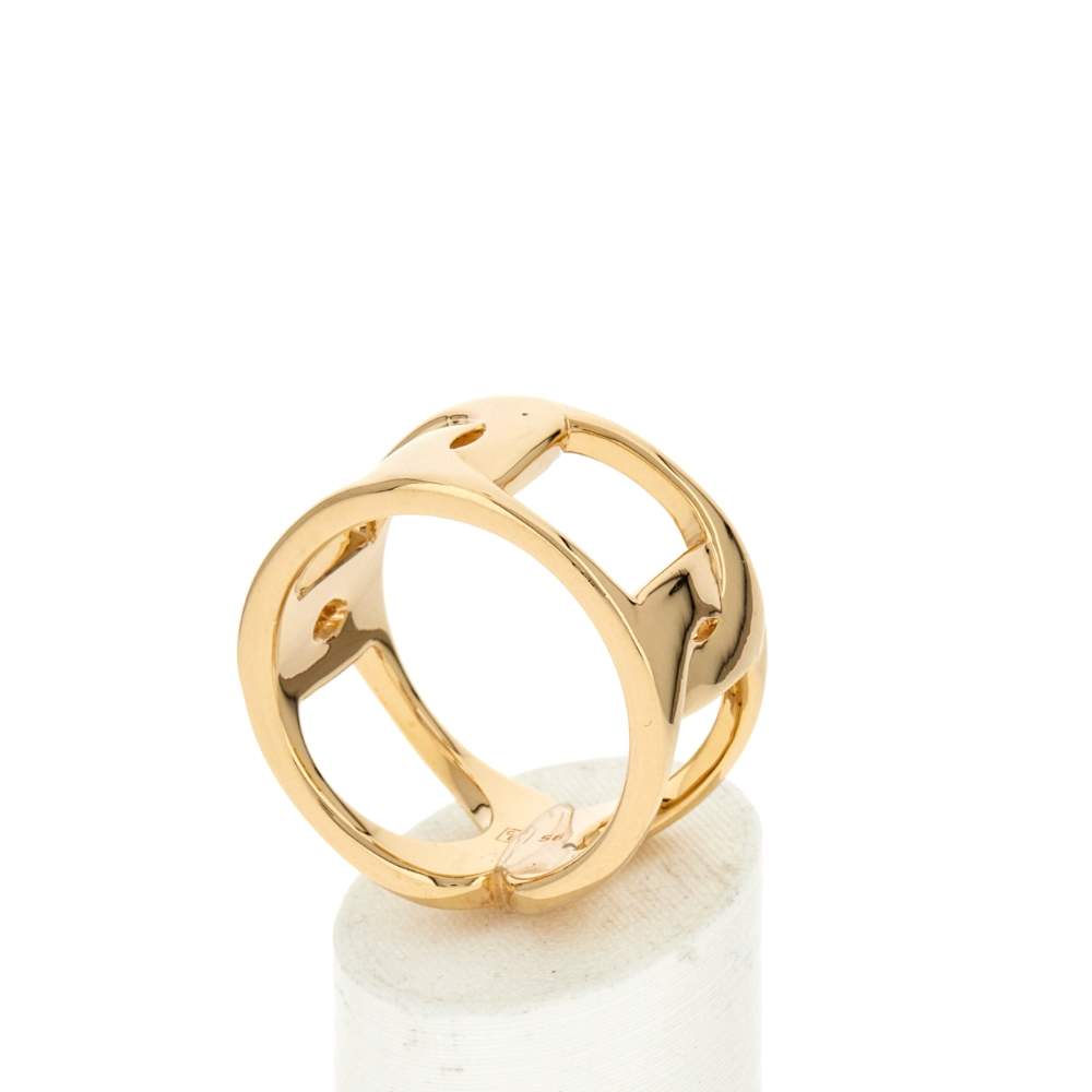 Bague plaqué or - vue 3