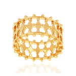 Bague plaqué or - vue 1