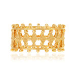 Bague plaqué or - vue 3