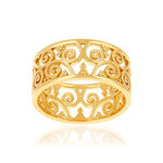 Bague plaqué or - vue 1