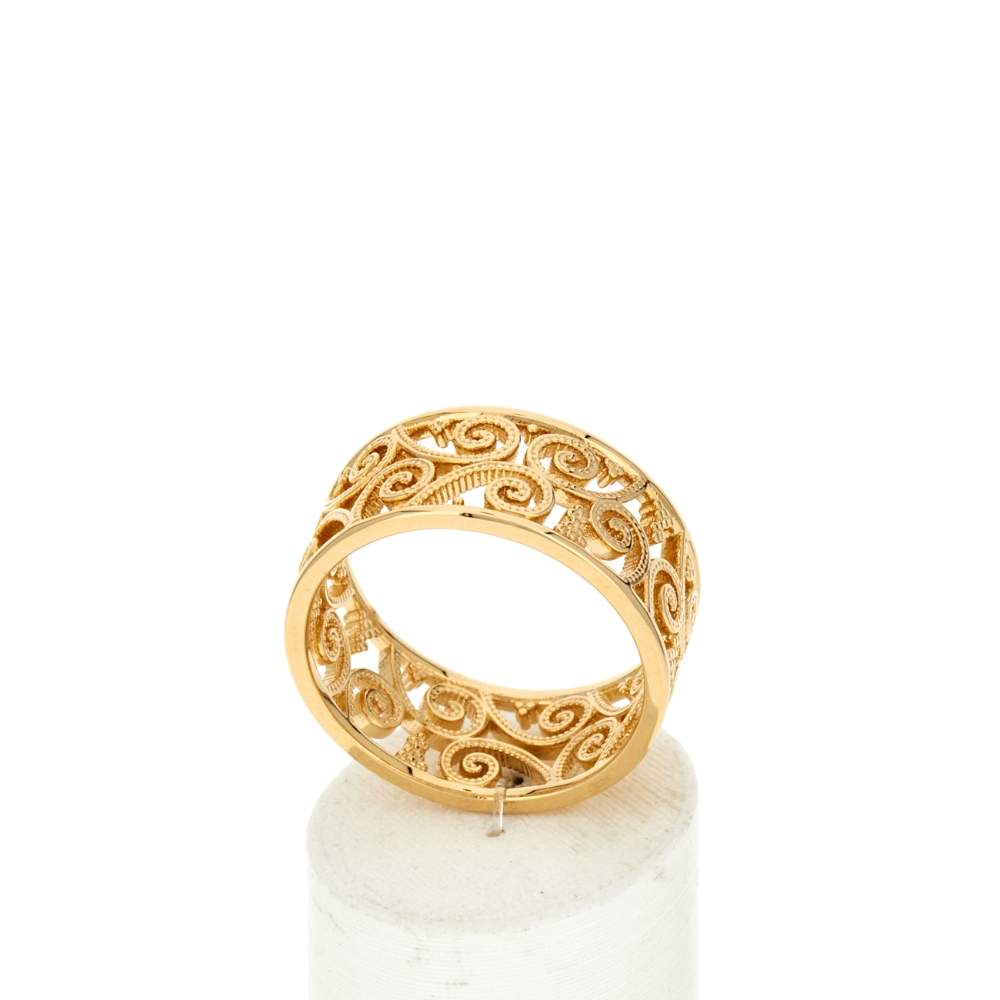 Bague plaqué or - vue 2