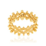 Bague plaqué or - vue 1