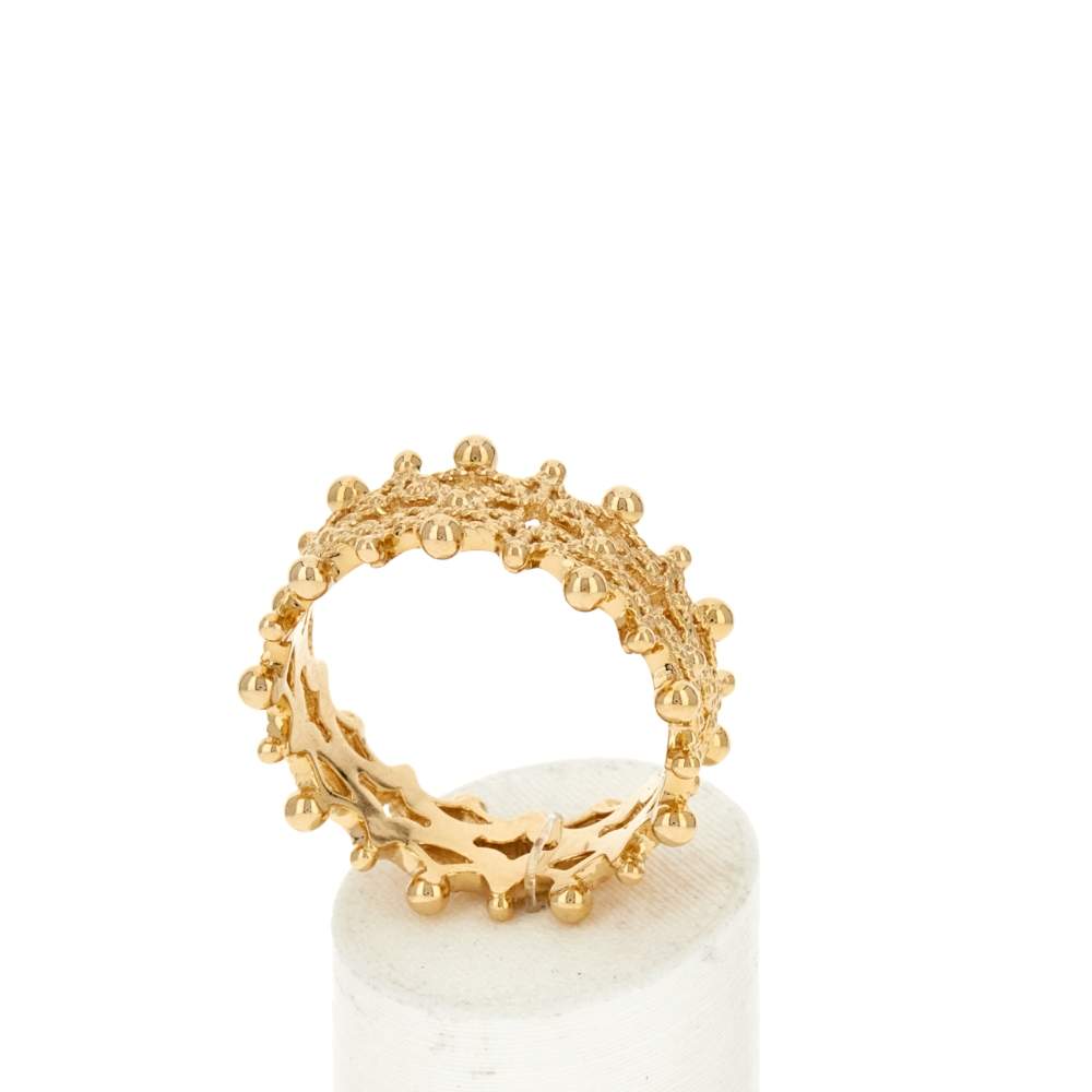 Bague plaqué or - vue 2