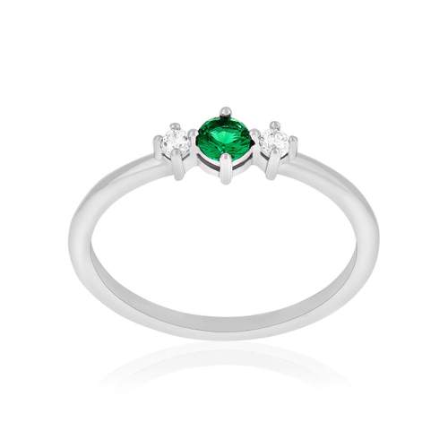 Bague argent zirconias