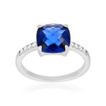 Bague argent 925 zirconias - vue 1
