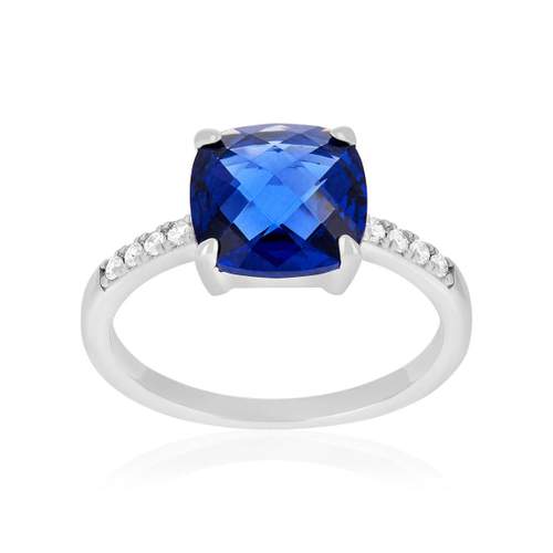 Bague argent 925 zirconias