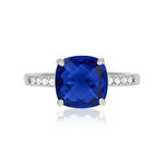 Bague argent 925 zirconias - vue 3