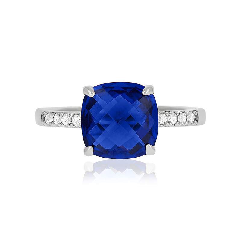 Bague argent 925 zirconias - vue 3