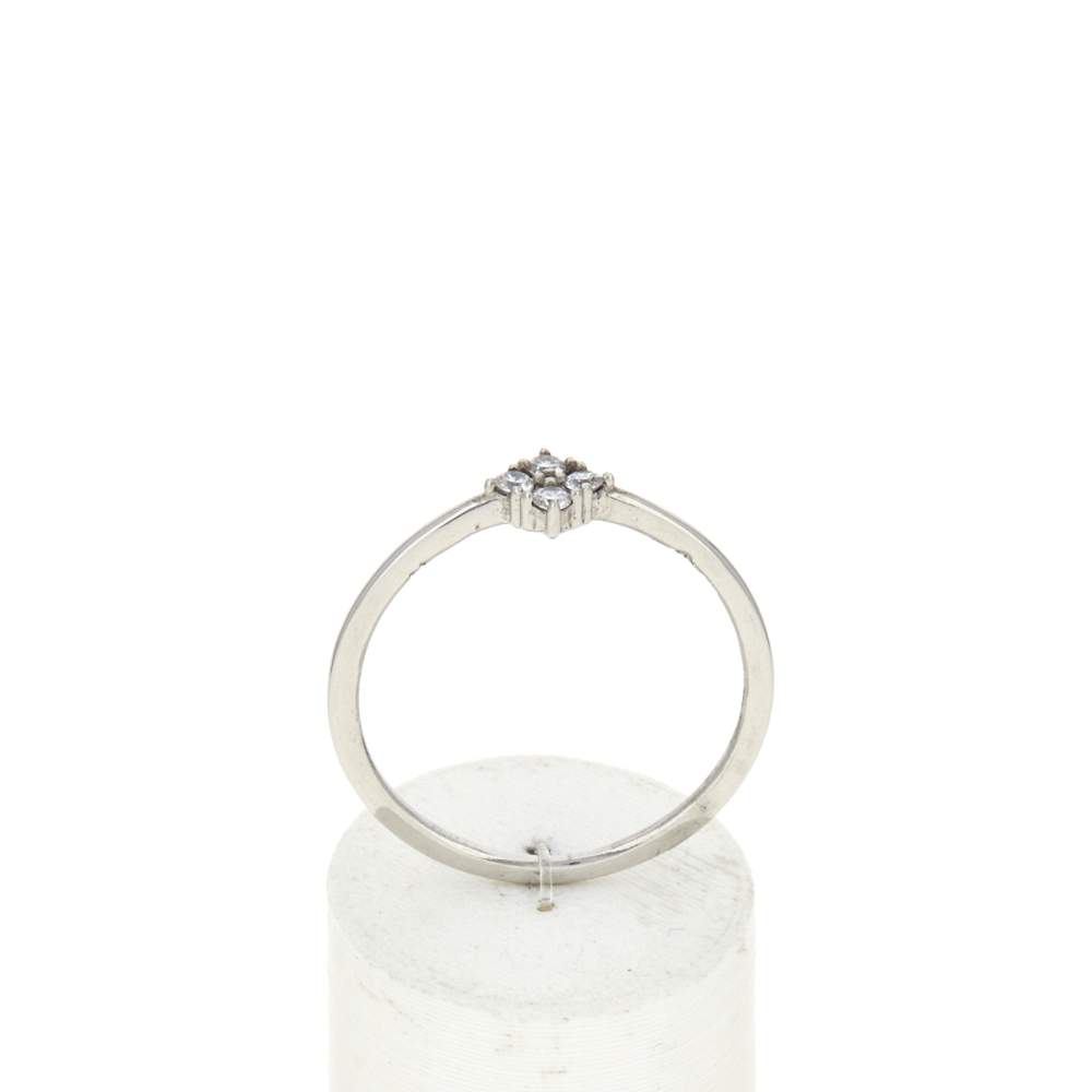Bague argent 925 zirconias - vue 1