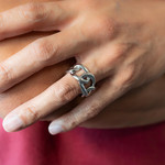 Bague argent 925 - vue porté 1